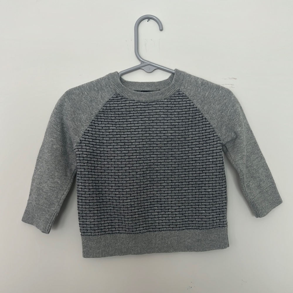 CHEROKEE 12 months grey and blue sweater pullover